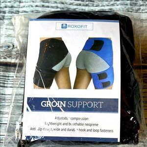 ROXOFIT Black and Blue Groin Support Sz XL